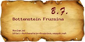 Bottenstein Fruzsina névjegykártya